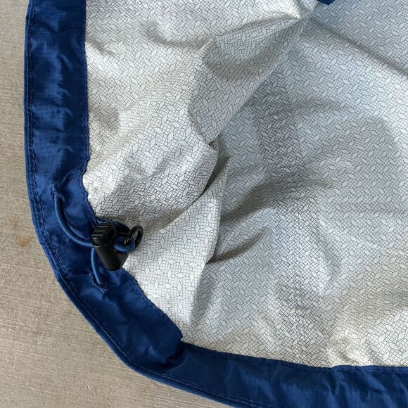 Marmot Mens PreCip Rain Jacket sz L  Blue Hooded Ripstop Nylon DWR Hiking 41200 - Picture 11 of 16